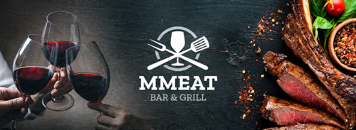 Ontwerp logo, menukaart, huisstijl en Facebook omslagfoto voor restaurant MMeat in Emmen