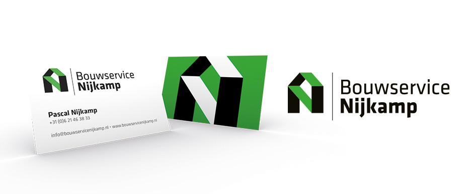 Logo en visitekaartje ontwerp voor Bouwservice Nijkamp