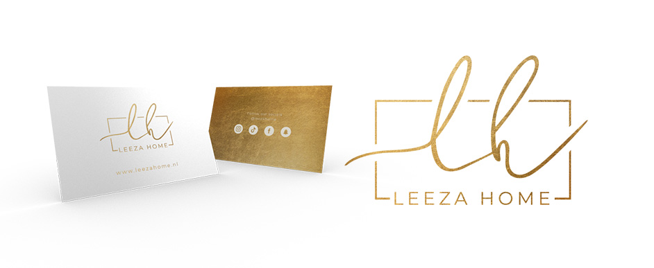 Ontwerp logo en visitekaartje Leeza Home