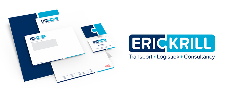 Ontwerp logo, huisstijl, website ontwerp Eric Krill Transport