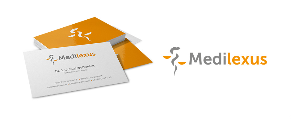 Logo en visitekaartje ontwerp voor Medilexus BV