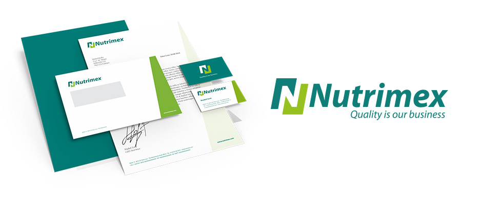Ook Nutrimex heeft het logo en een professionele huisstijl laten maken door MeijerMedia
