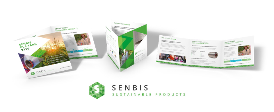 Ontwerp folder Senbis Sustainable Products