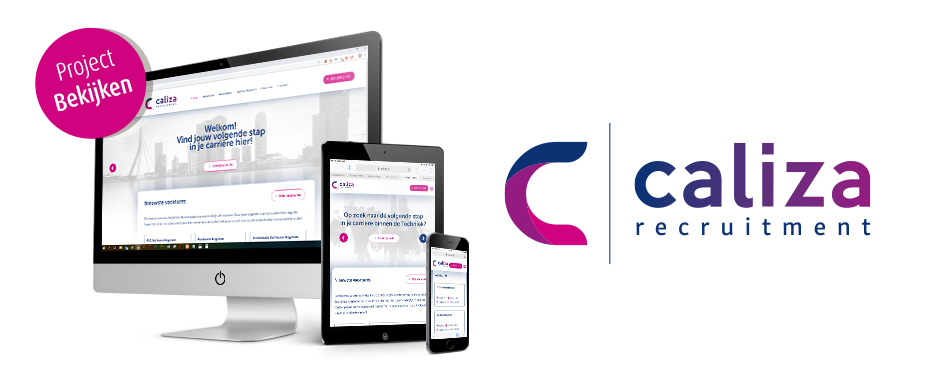 Website ontwerp voor Caliza Recruitment